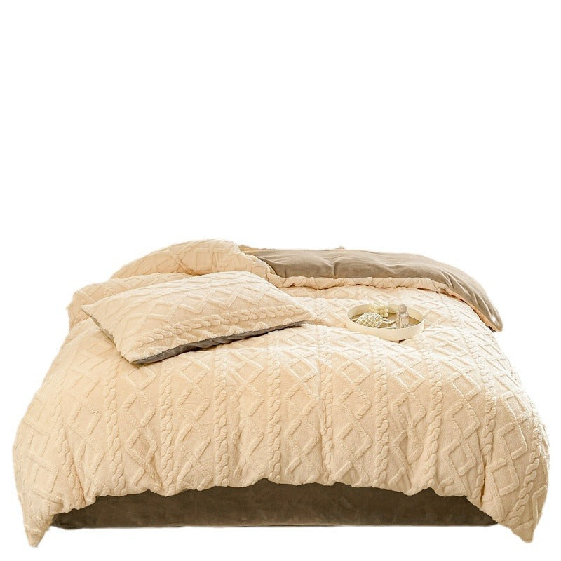 Cozy Textured Plush Blanket