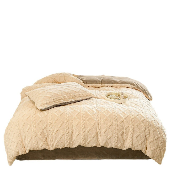 Cozy Textured Plush Blanket