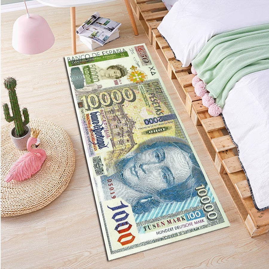 Luxury Dollar Bill Area Rug