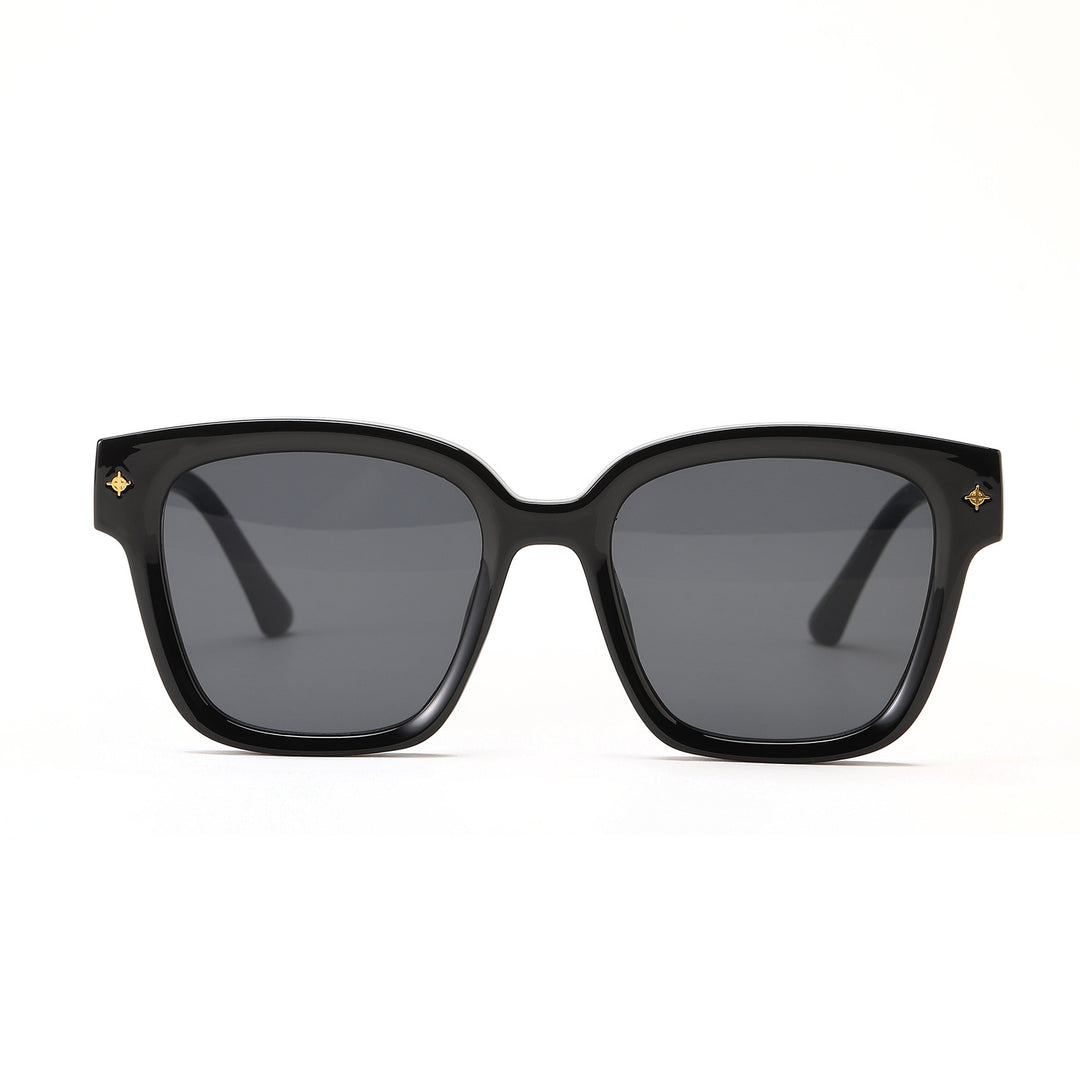 Women's fashionable square sunglasses with transparent frame Stornfield