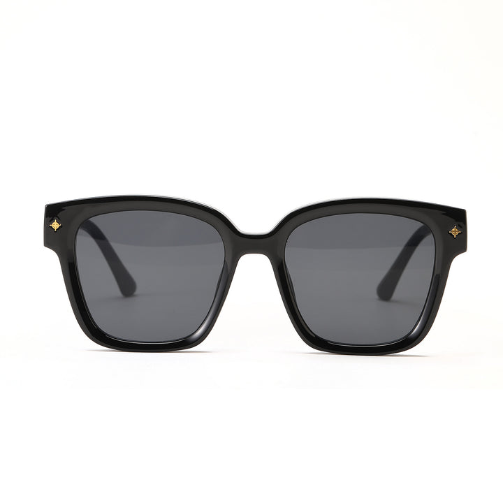 Women's fashionable square sunglasses with transparent frame Stornfield