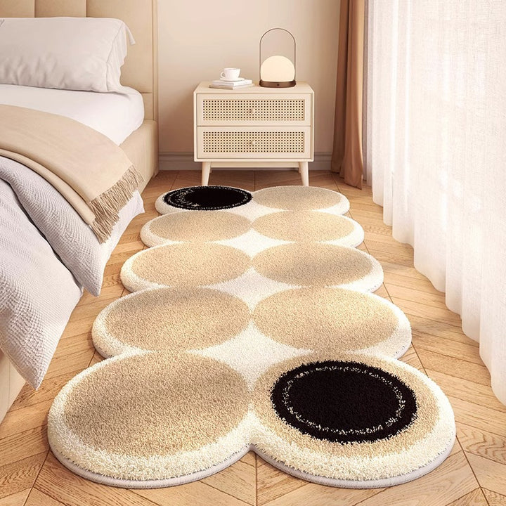 Artistic Wavy Edge Area Rug for Home Decor