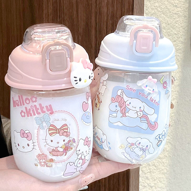 Women's playful drinking bottle with unique safety closure Stornfield