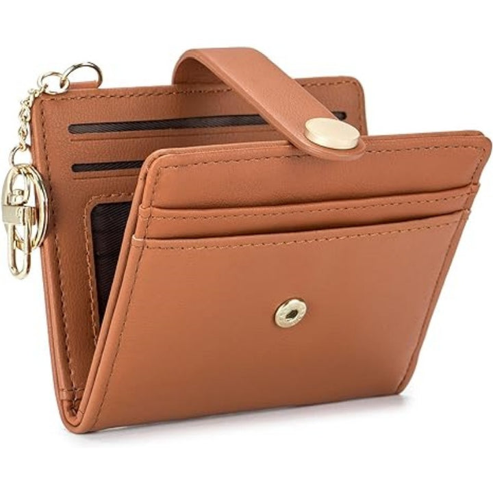Compact card holder with keychain Stornfield