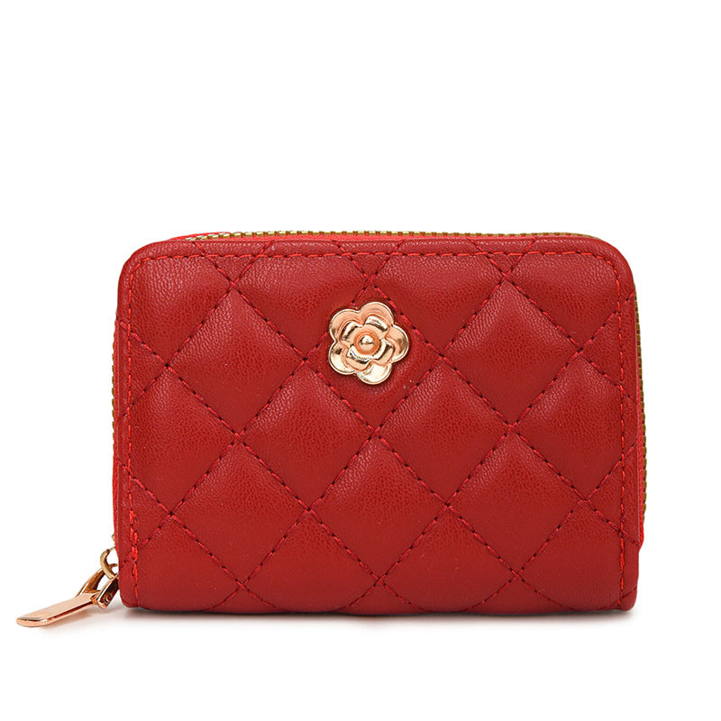 Quilted Zippered Card Holder