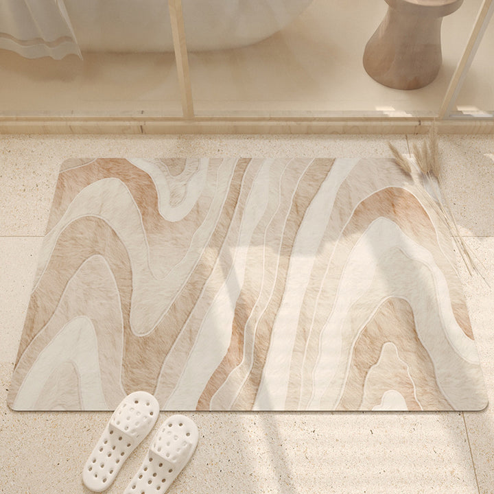 Abstract Soft Bath Mat