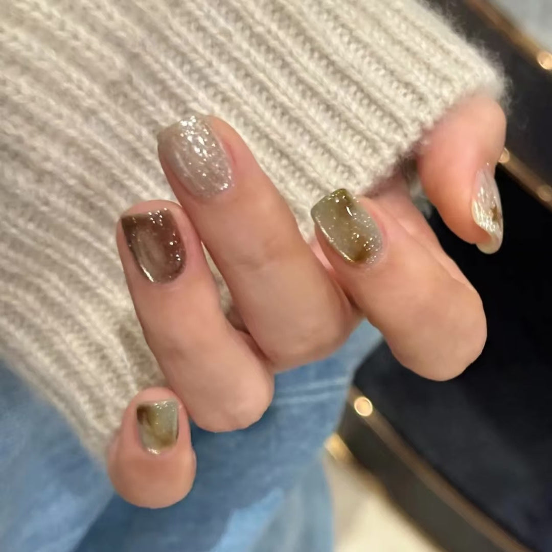 Artistic Glitter Nail Art Extensions