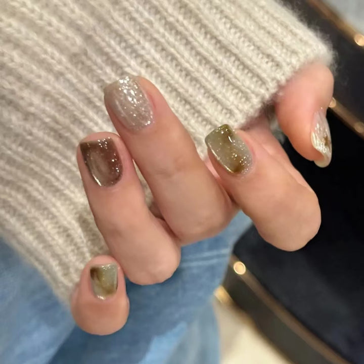 Artistic Glitter Nail Art Extensions