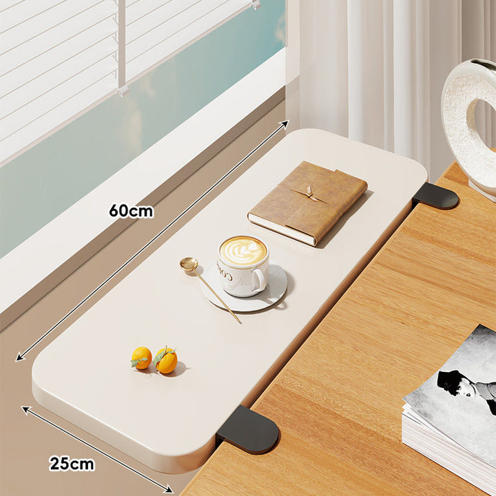 Clamp-On Window Sill Desk Extension Shelf
