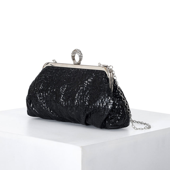 Vintage-Inspired Textured Evening Clutch