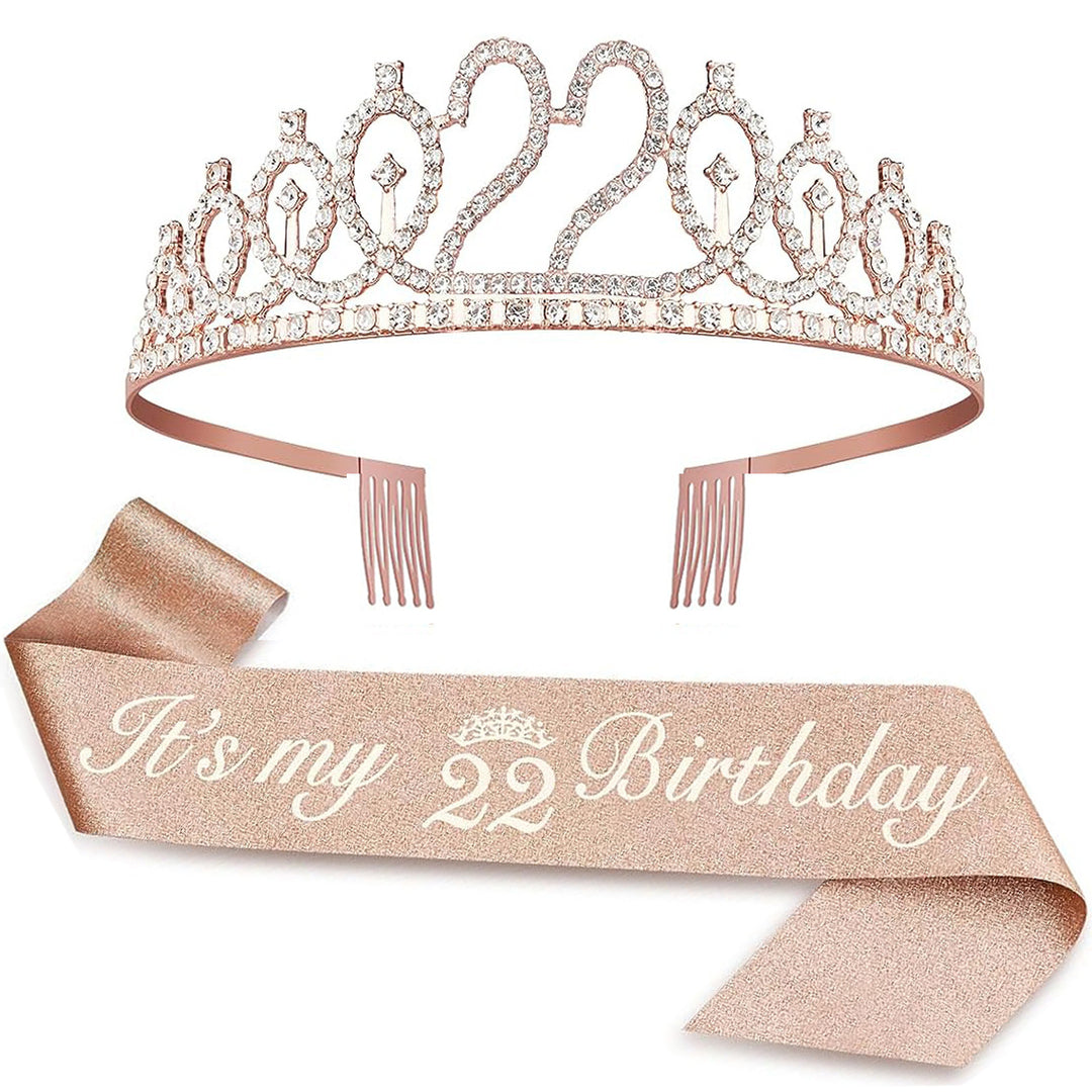 Ladies Crystal Princess Crown with 30 & Fabulous lettering Stornfield