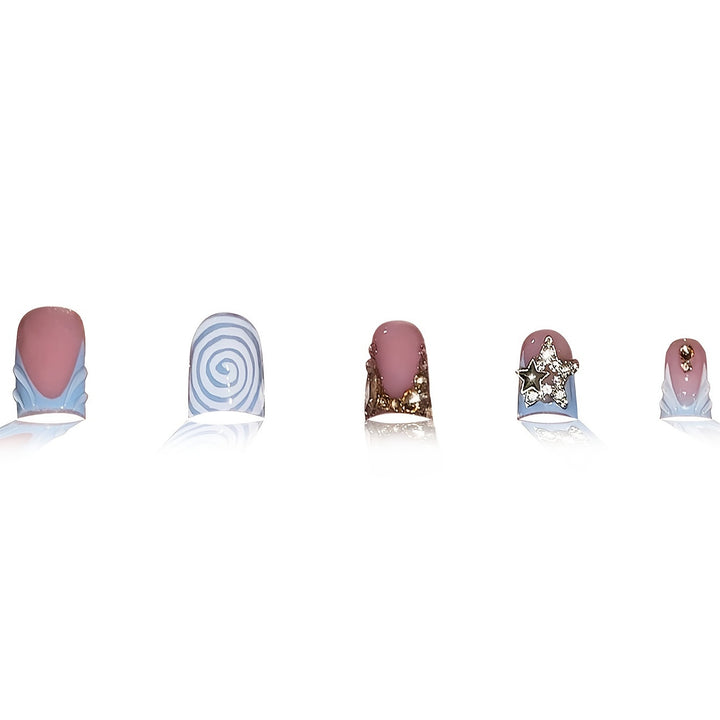 Decorative Press-On Nail Art Set Stornfield