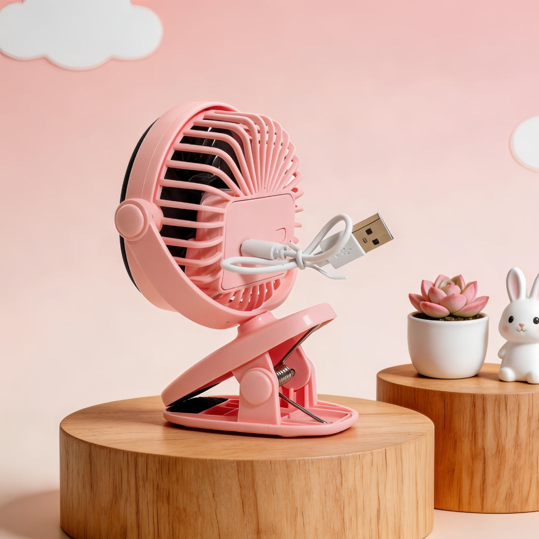 Women Portable Hand Fan with Creative Animal Ears Stornfield