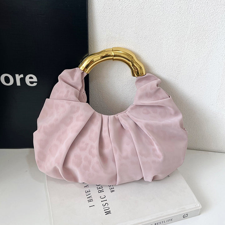 Modern Pleated Handheld Tote Bag