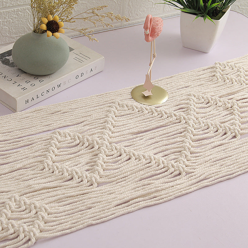 Bohemian Woven Macrame Table Runner Stornfield