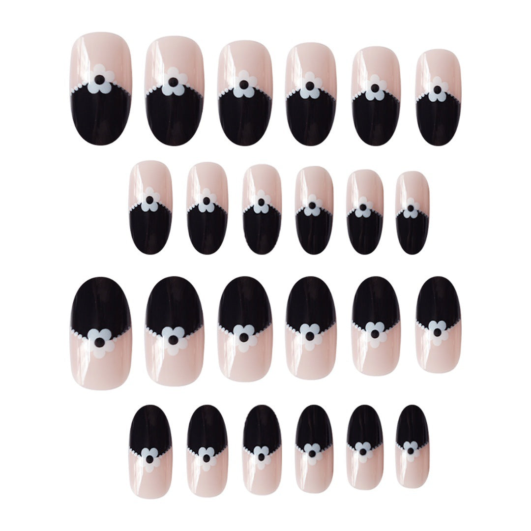 Artistic Floral Tip Press-On Nails Stornfield
