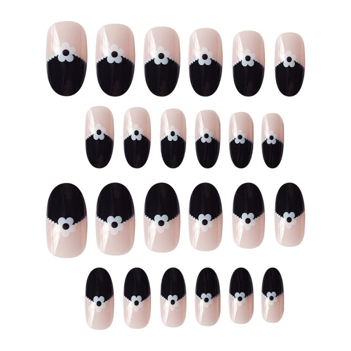 Artistic Floral Tip Press-On Nails Stornfield