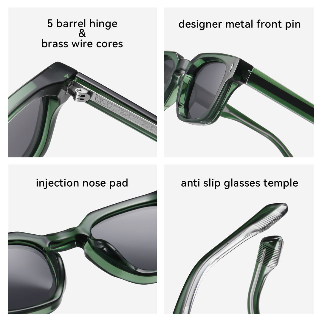 Women's fashionable sunglasses with square frame and gradient lenses Stornfield