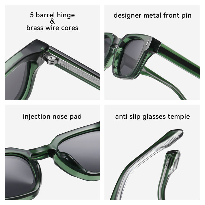 Women's fashionable sunglasses with square frame and gradient lenses Stornfield