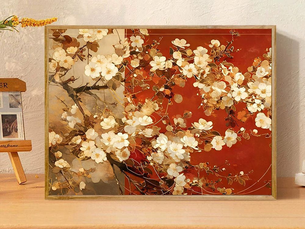 Floral-Themed Decorative Art Print Stornfield