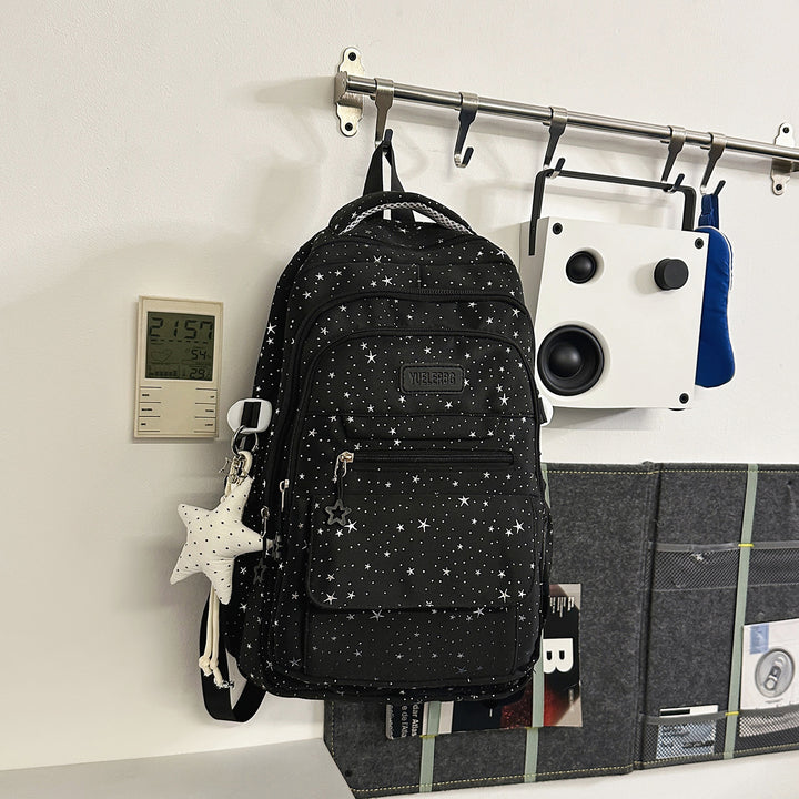 Star-Patterned Backpack with Multiple Compartments Stornfield