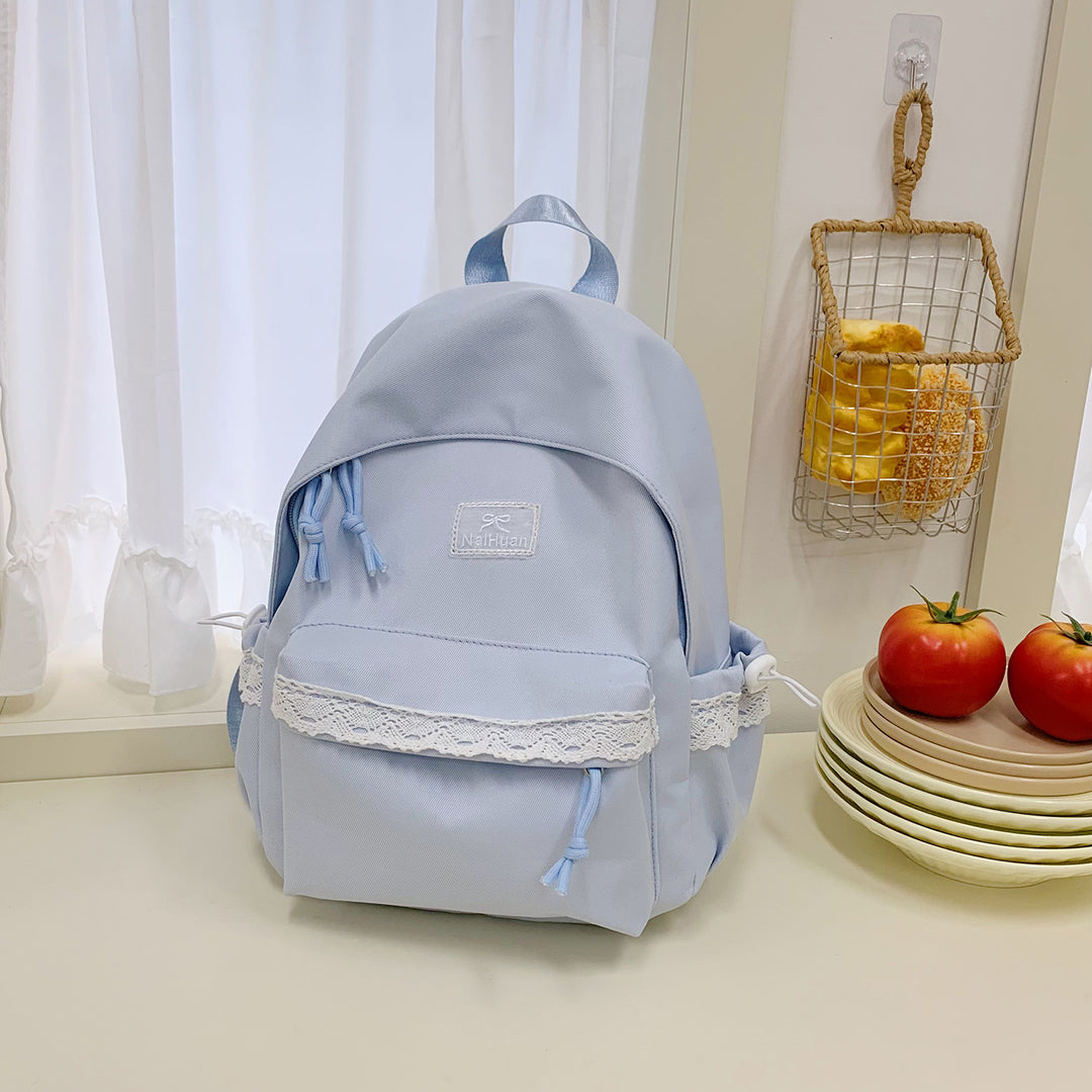 Elegant Lace-Trimmed Daily Backpack Stornfield