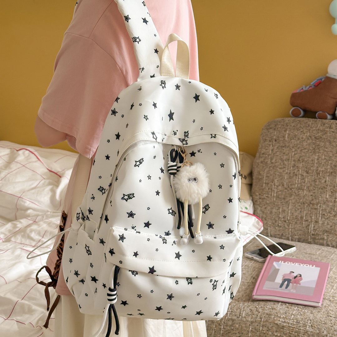Casual Lightweight Star-Printed Backpack Stornfield