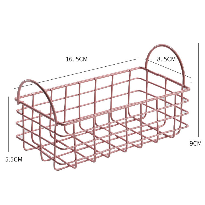 Unisex Wire Storage Basket with Ergonomic Handles Stornfield