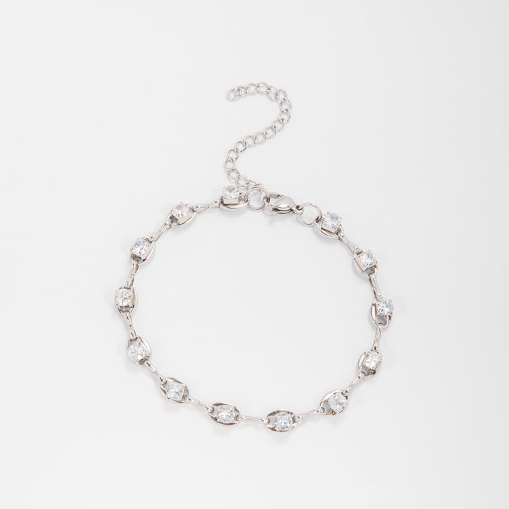 Elegant Gemstone Accent Link Bracelet Stornfield