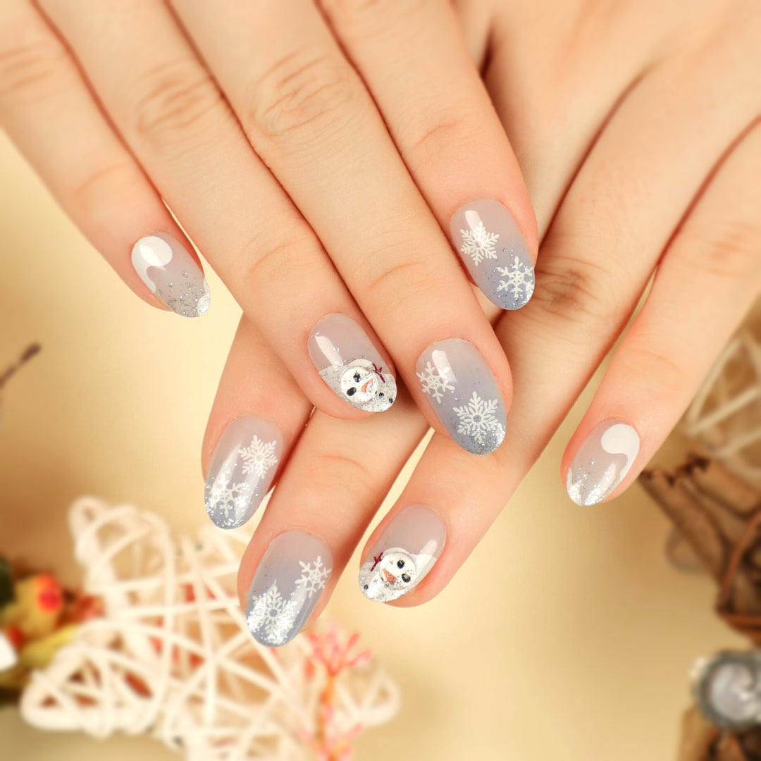Artful Nail Extensions with Glitter and Rhinestone Embellishments Stornfield
