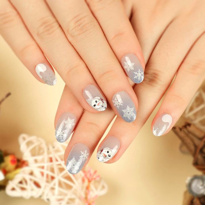 Artful Nail Extensions with Glitter and Rhinestone Embellishments Stornfield