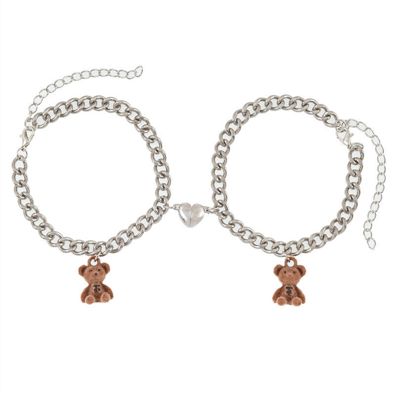 Playful necklace with bear charms Stornfield