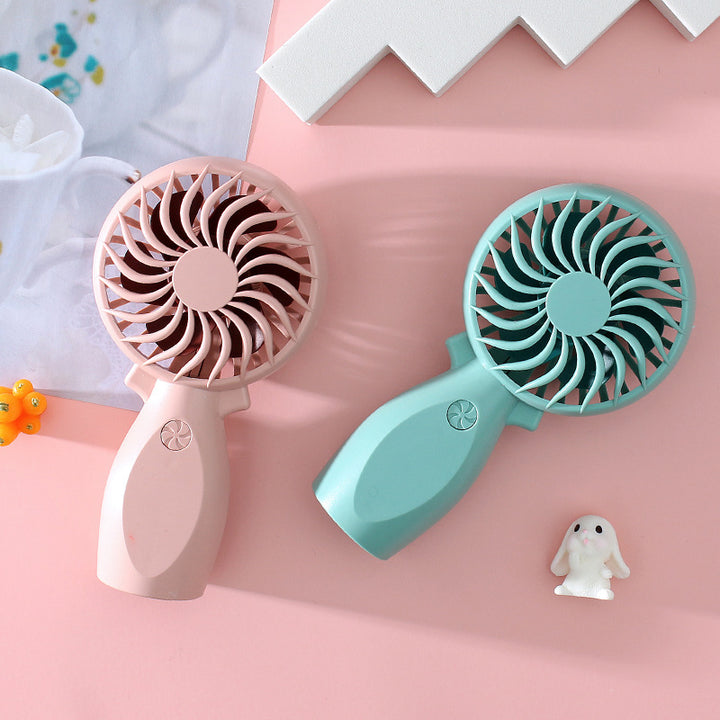 Unisex Portable Hand Fan with Ergonomic Handle and LED Function Stornfield