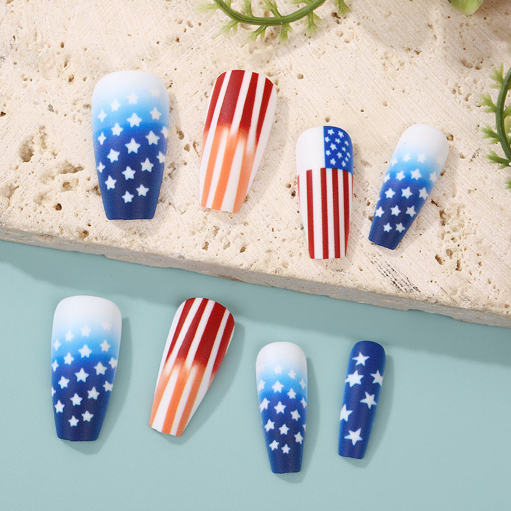 Patriotic style artificial nails Stornfield