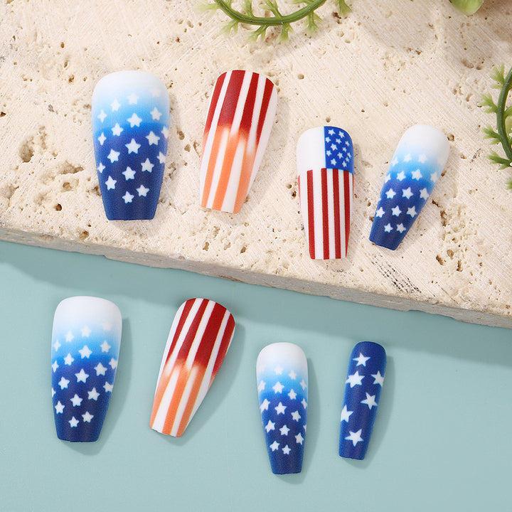 Patriotic style artificial nails Stornfield