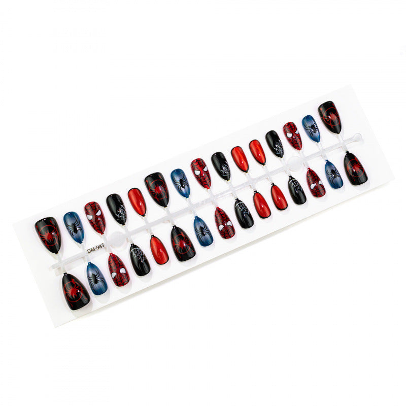 Spider-Themed Press-On Nail Collection
