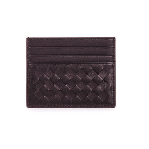 Woven Leather Credit Card Holder Stornfield