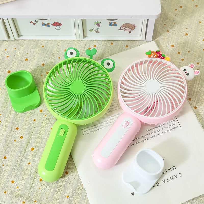 Women's Portable Hand Fan with Playful Animal Design Stornfield