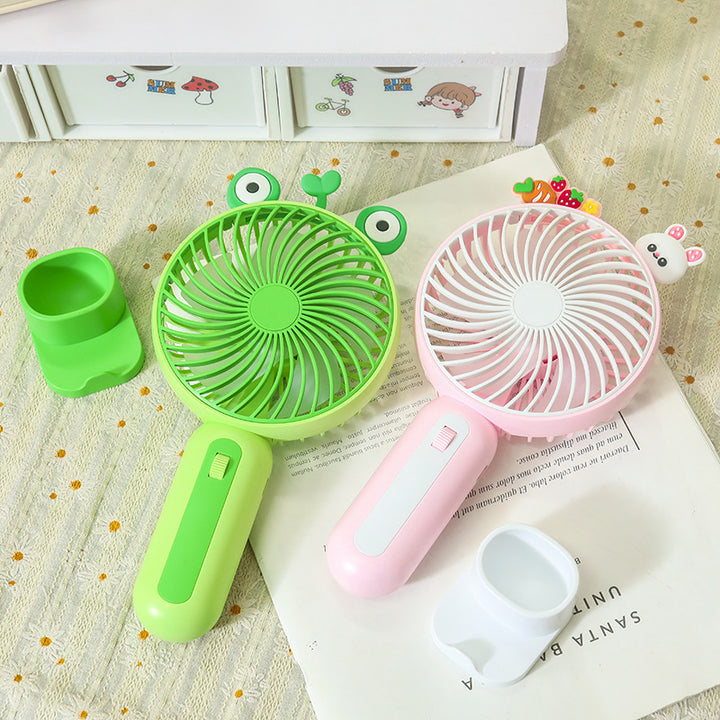Women's Portable Hand Fan with Playful Animal Design Stornfield