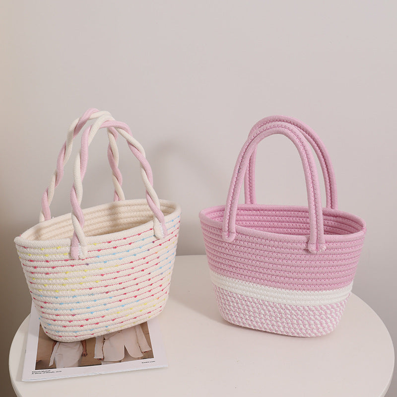 Fashionable Handbag Made of Braided Textile Stornfield