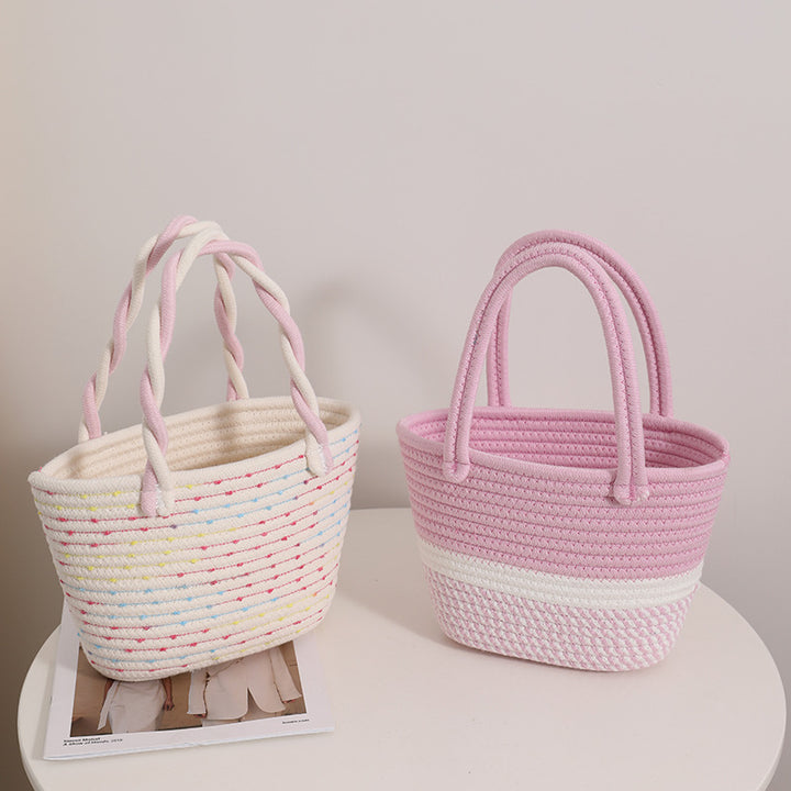 Fashionable Handbag Made of Braided Textile Stornfield