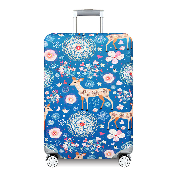Ladies Hard Shell Suitcase with Playful Animal and Flower Pattern Stornfield