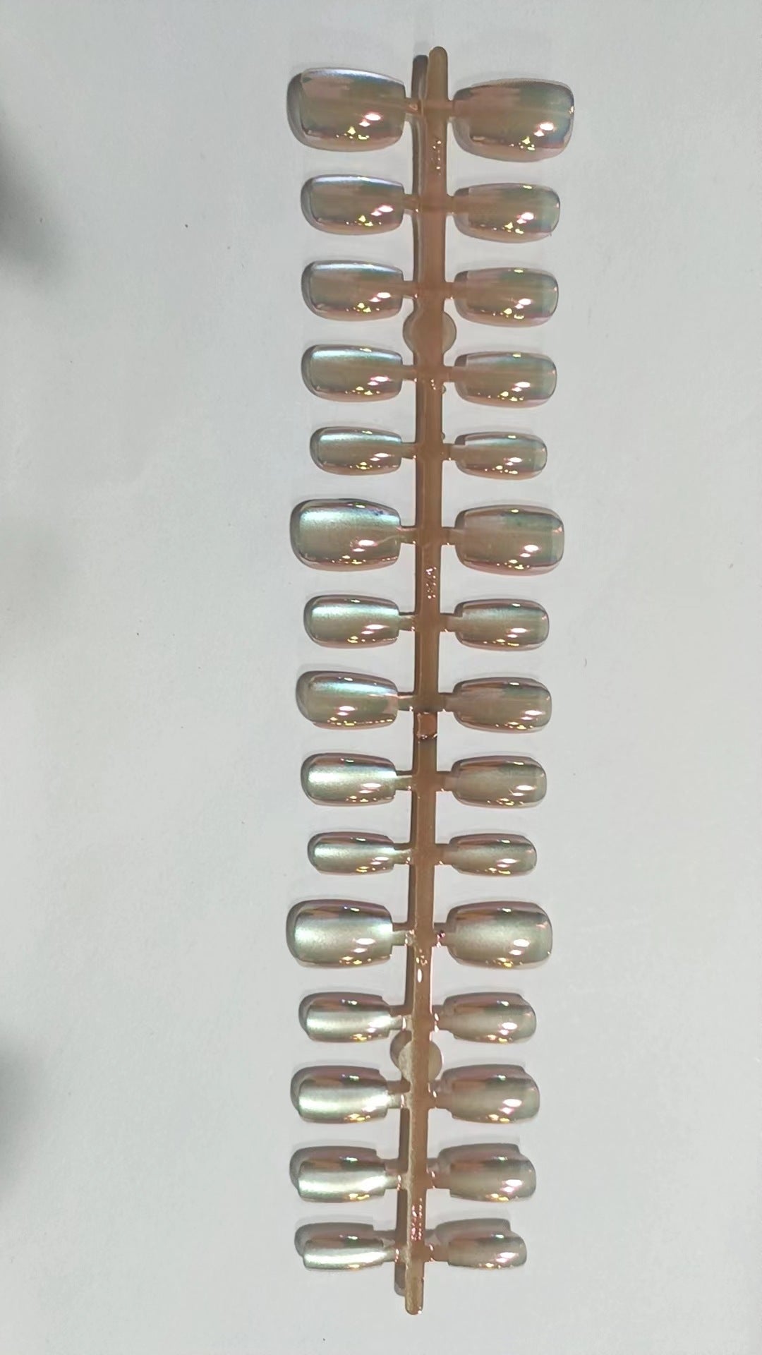 Iridescent Press-On Nail Tips Stornfield