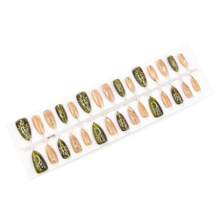 Artistic Press-On Nail Design Set