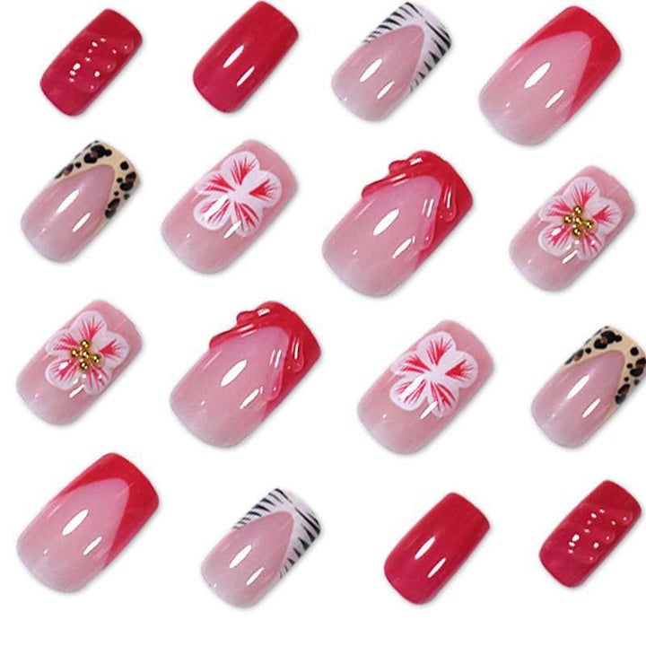 Creative Floral Press-On Nail Art Set Stornfield