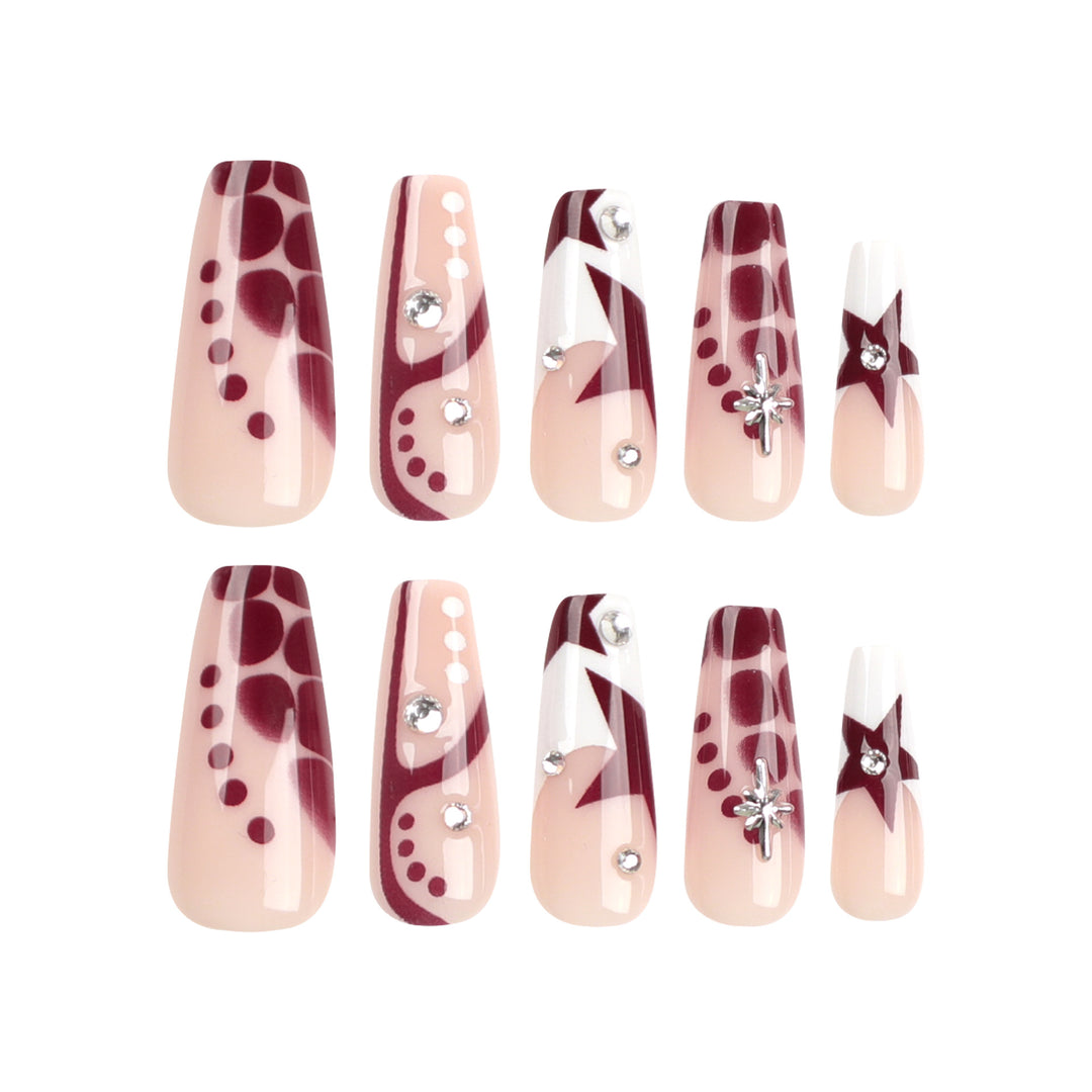 Decorative Press-On Nail Set Stornfield