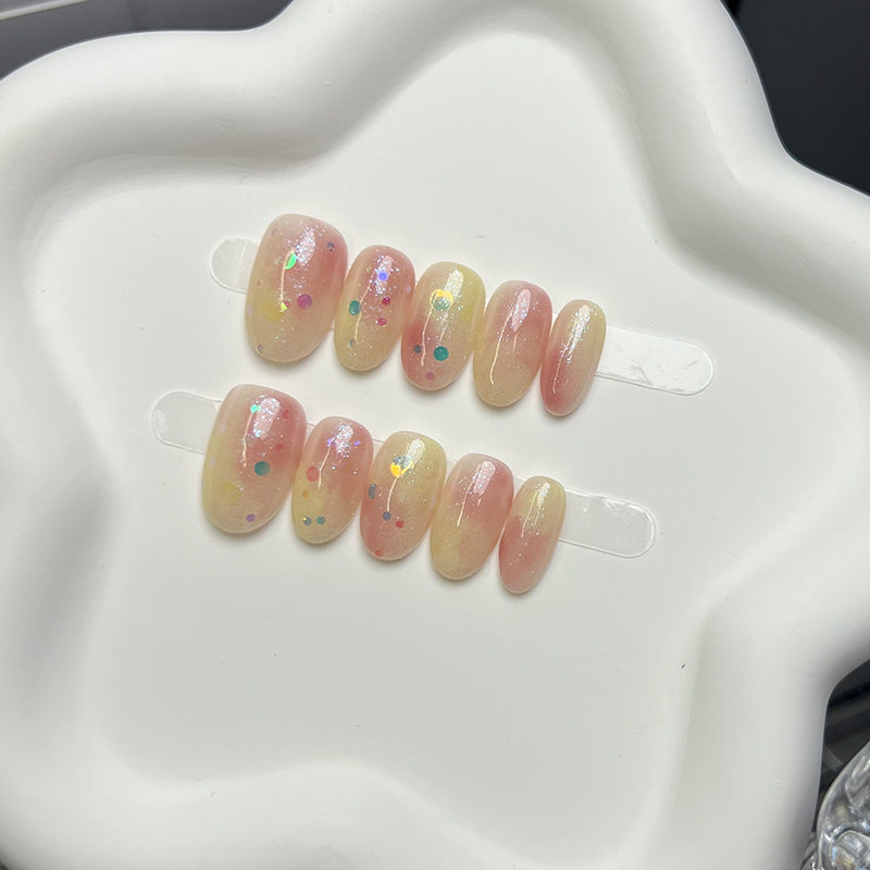 Sparkling Glitter Press-On Nail Set