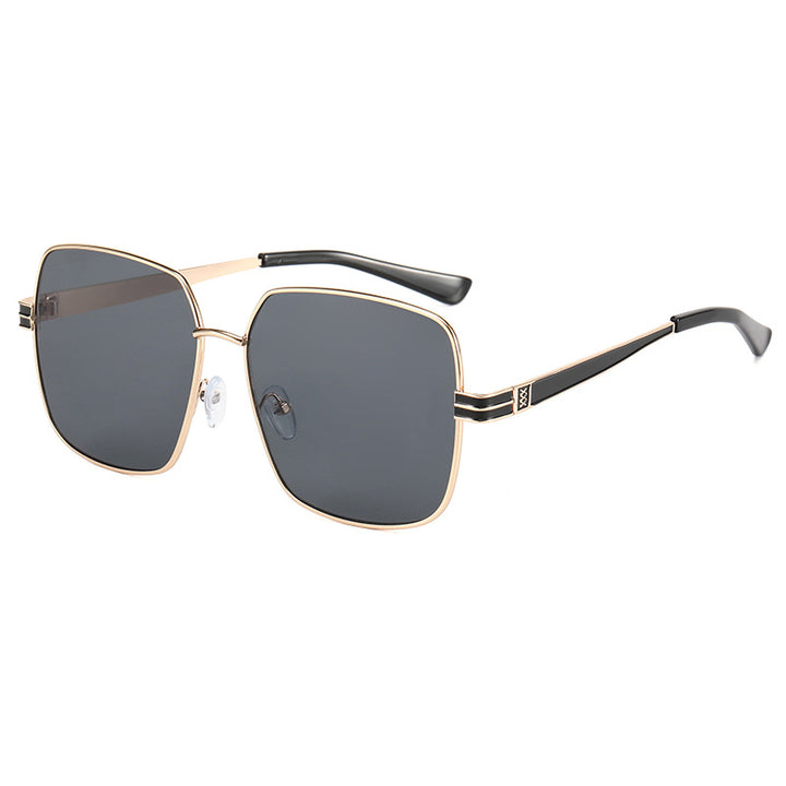 Women's fashionable square glasses with delicate metal frame Stornfield