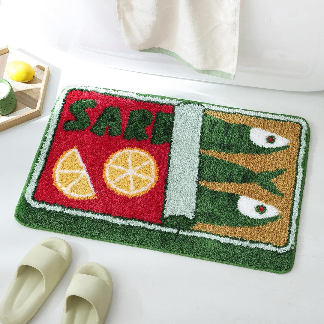 Fun Lemonade-Themed Bath Mat
