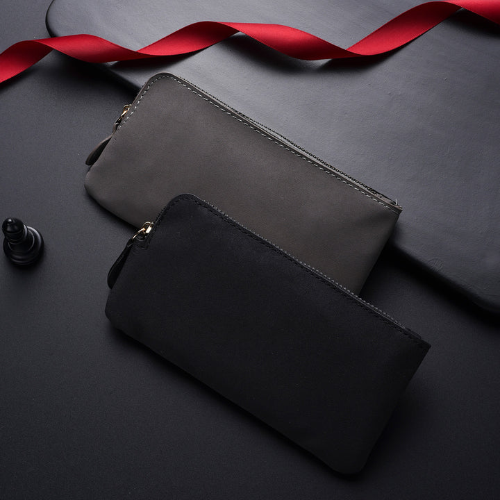 Premium Leather Zippered Wallet Organizer Stornfield
